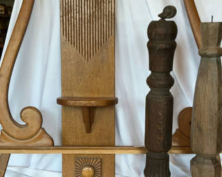 Lot 49: Antique Wood Furniture Pieces