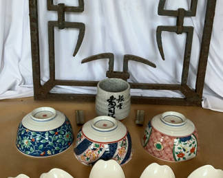Lot 21: Asian Porcelain And Iron