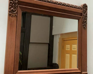 Lot 84: Antique Bureau Mirror
