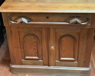 Lot 83: Small VIntage wood cabinet