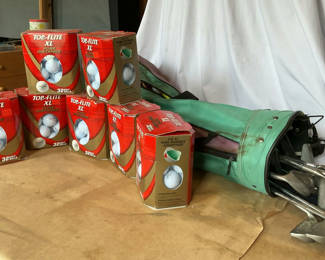 Lot 126: Golf Clubs And Boxes Of New Balls