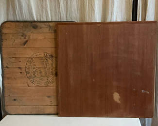 Lot 197: Square Wood Tabletops