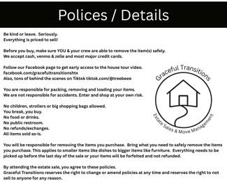 estatesales.net policies page