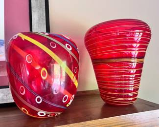 Eclectic glass pieces