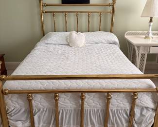 ANTIQUE BRASS BED