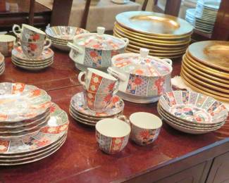 China, charger plates