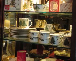 Spode Christmas Tree, Mikasa Christmas dishes