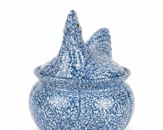 Blue Speckled Hen Casserole Dish