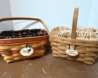 Longaberger 1994 Halloween Boo Basket Set