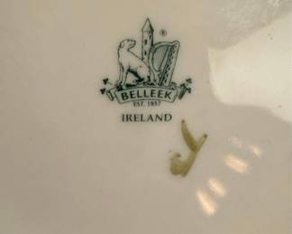 Belleek "Shamrock" Vase and Pot
