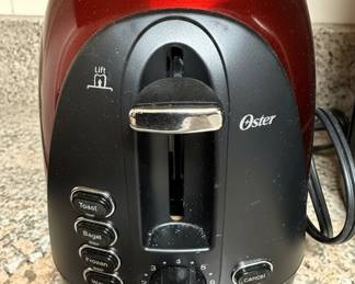 Oster 4-Slice Toaster, Metallic Red