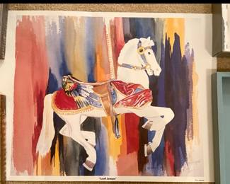 C.L. Newport "Carousel Horse" Limited Edition Print