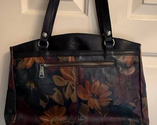 Patricia Nash Poppy Tote Hand-Painted Floral Leather Bag
