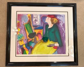 Serigraph Les Gants by Linda Le Kinff