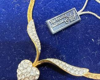 The Attwood Collection "A&S" Heart Pendant Necklace