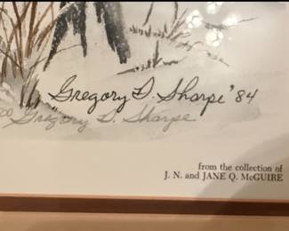 Gregory D. Sharpe "Early Snow" Lithograph