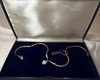 The Attwood Collection "A&S" Heart Pendant Necklace
