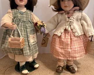 The Boyds Collection Ltd. "Yesterdays Child" Porcelain Dolls