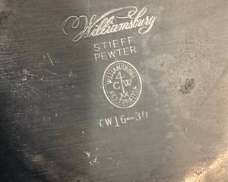 Shirley Pewter Collection Williamsburg