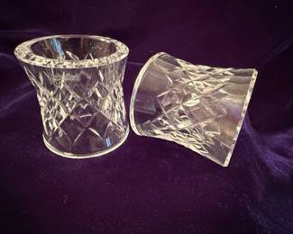 Waterford Crystal "Millennium" Pair of "Star of David" Shot Glasses