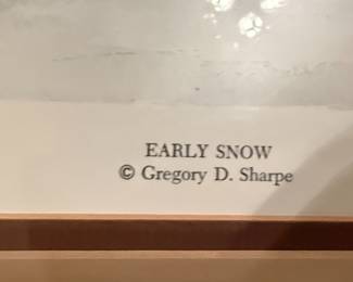 Gregory D. Sharpe "Early Snow" Lithograph