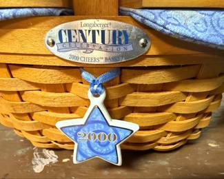 Longaberger Century Celebration 2000 Cheers Basket Set