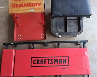 Craftsman Car Creeper And 2 Utility Seats