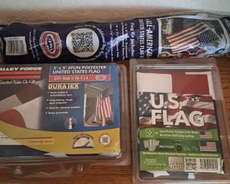 3 New American Flags In Package