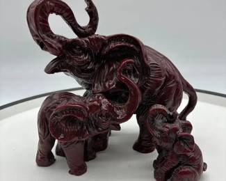 Elephant, Family, Decor, Figurines