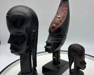 Ironwood Bust African Folkart Pieces