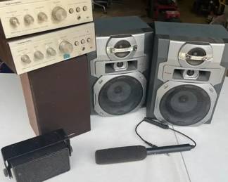 Vintage Amps, Speakers Microphone