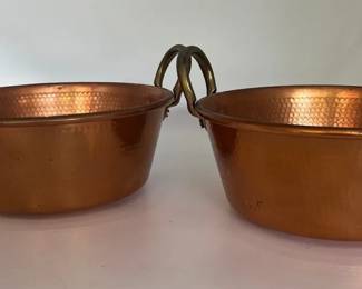 Hammered Copper Jam Pans