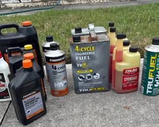 Lawn Equipment Fuel Oils, Etc. Lot
