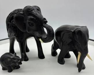 Elephant, Figurines, Family