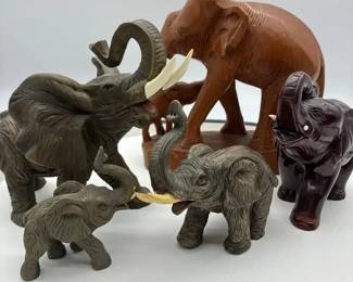 Elephant Figurine Lot