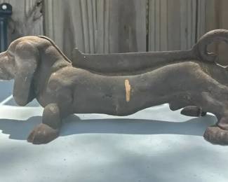 Vintage Dachshund Boot Cleaner