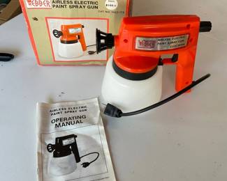 Airless electric paint spray gun