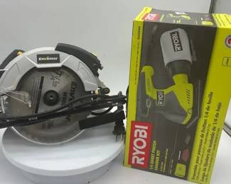 Ryobi Sander Kit New In Box And ENVENTOR Circular Saw