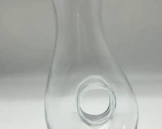 Polish Art, Glass Wine Decanter Marked
