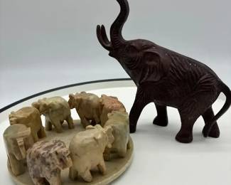 Circle Of Friends, Elephant Stone Made In India, Heavy Metal Elephant Trunk Up