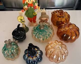 Halloween Glass Pumpkins