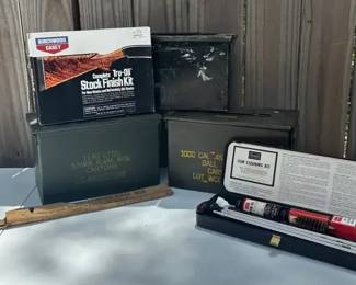 Ammo Box ,Gun Cleaning Kit Stock, Finish Kit, Jointed Rifle Rod