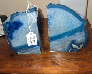 Agate Bookends, beautiful Stone & Color