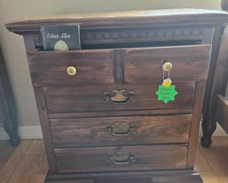 Ethan Allen Nightstand with 4 Drawers