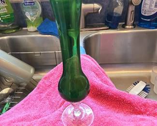 Green Bud Vase