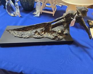 Sculpture Man with Fishing Net