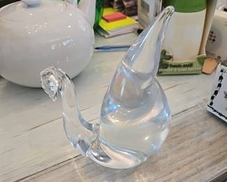 Hand Blown Swan & Japanese Teapot