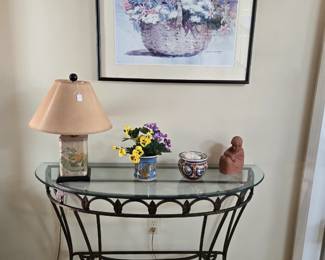 Foyer Table & Accessories + Art