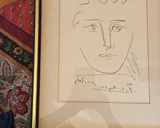 Certified Print-Picasso "Pour Robbie"