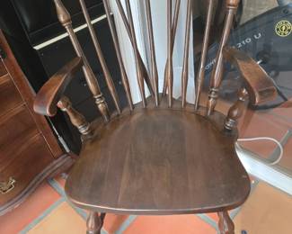 2 Spindle Back Arm Chairs